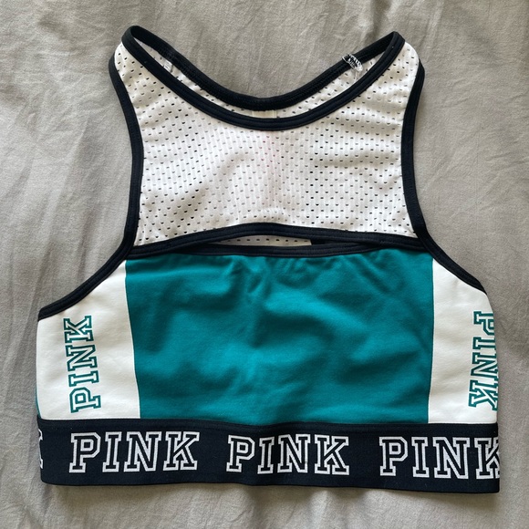 PINK High Neck Sports Bra - Picture 1 of 3